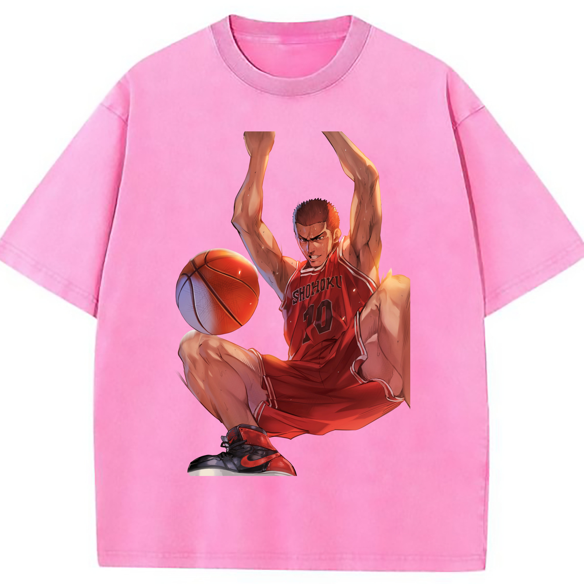 （画像用） SLAM DUNK／スラムダンク 綿100% ヴィンテージ風 半袖Tシャツ（フロントプリント）
